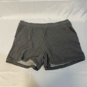 Gray 32 degrees cotton shorts with adjustable waist